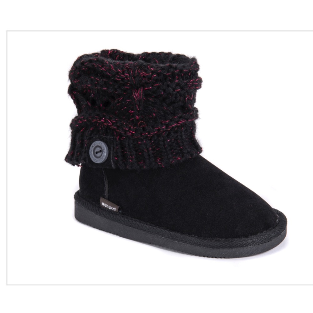 MUK LUKS Girl's Patti Boots Size 2 NEW
